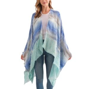 New Raj Ariana Frayed Kimono One Size